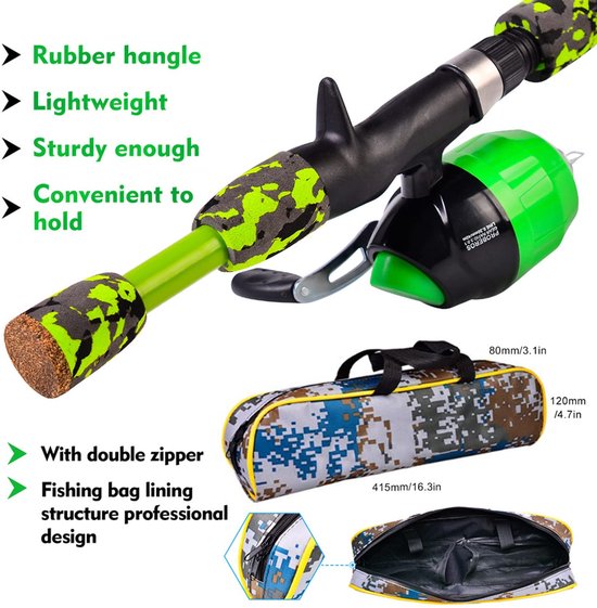 Kinder Visstokset met Spincast Reel en Tackle Box — afbeelding 3