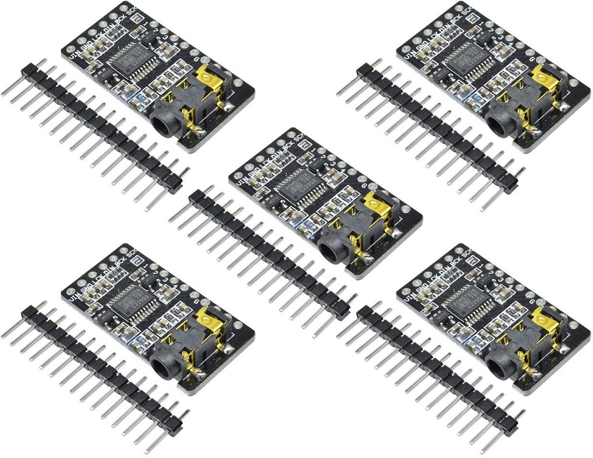 5pcs PCM5102 Decoder GY-PCM5102 I2S Interface Format Player Digital Audio PCM5102A