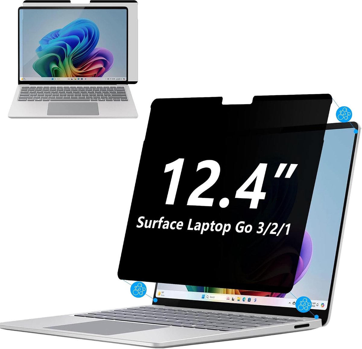 Magnetische Privacy Screenprotector voor Surface Laptop Go 3/2/1
