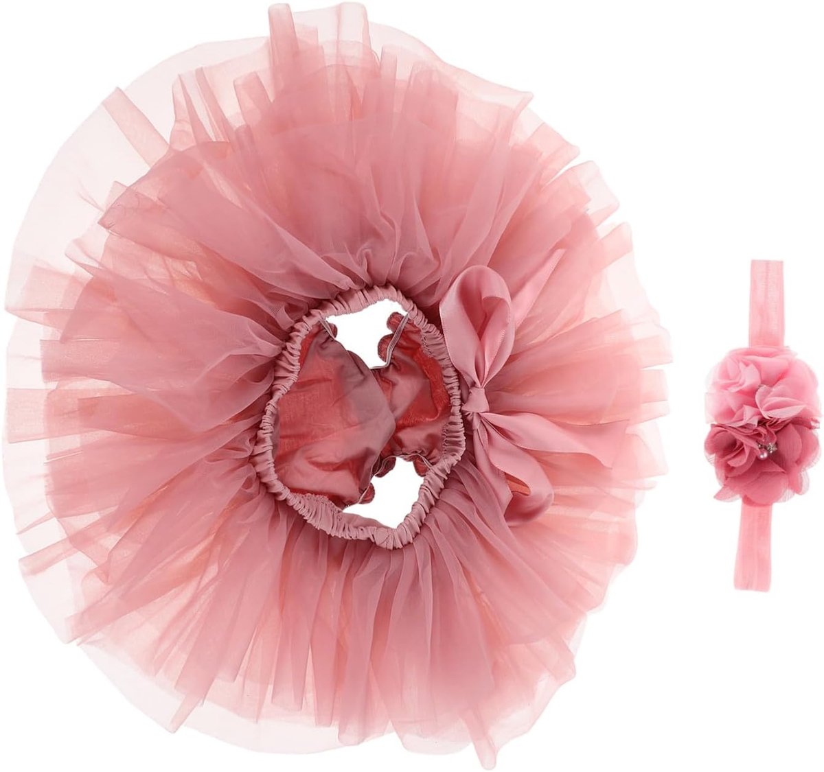 Tutu Rok Set voor Meisjes Zachte Tulle Laagjes Comfortabele Prinses Jurk voor Peuters voor Verjaardagen Feestjes Dagelijks Gebruik Maat