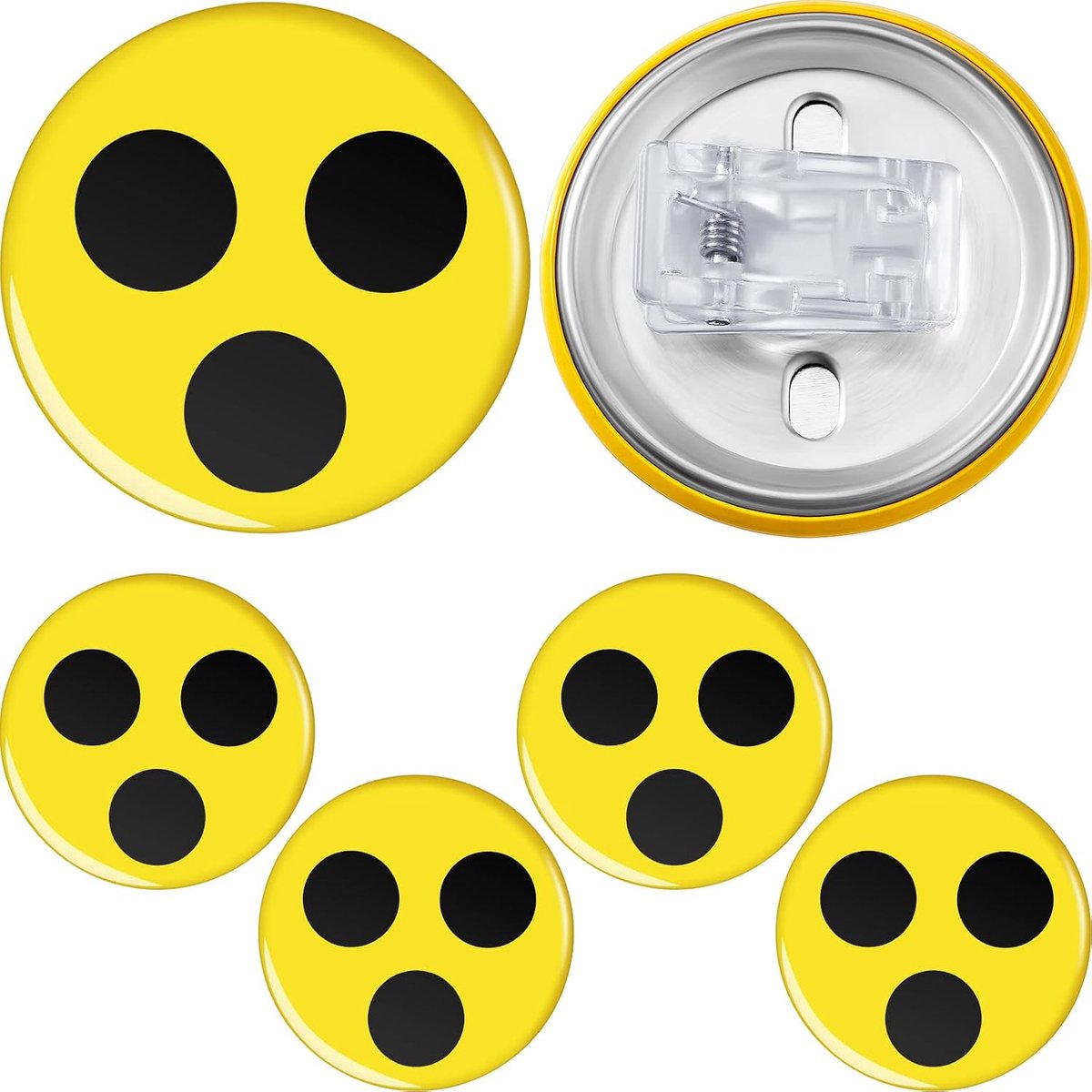 4 stuks blinde borden met klem, blinde badges, blinde badges, blindspelden, gezichtsbeperkingen, hulp voor familie, vrienden, blinde gezichtsbeheerders, One size, Metaal
