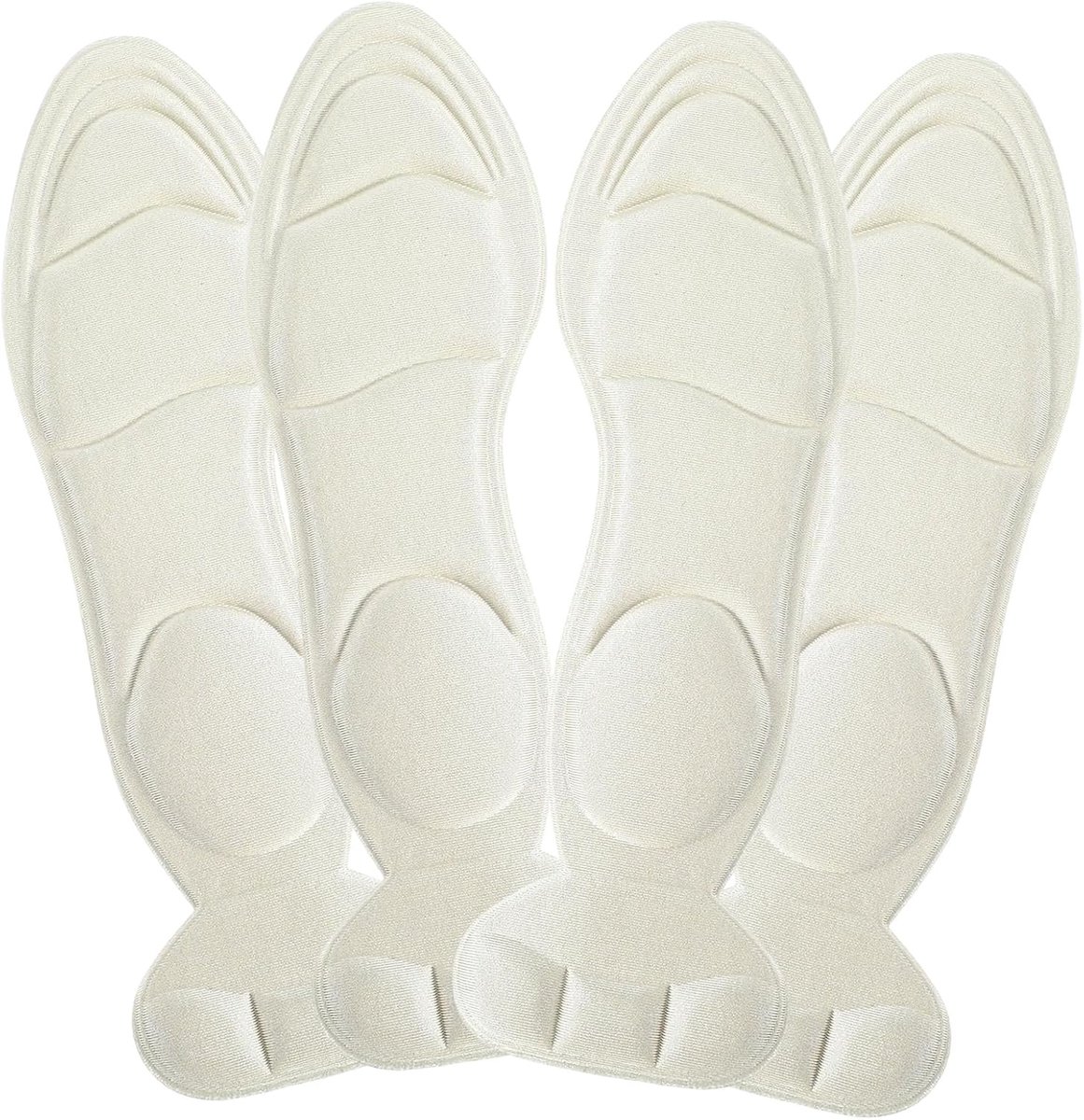 2 paar inlegzolen voor dames, inlegzolen voor dames, hoge hakken, zelfklevende inlegzolen, schoeninlegzolen voor te grote schoenen, inlegzolen (beige)
