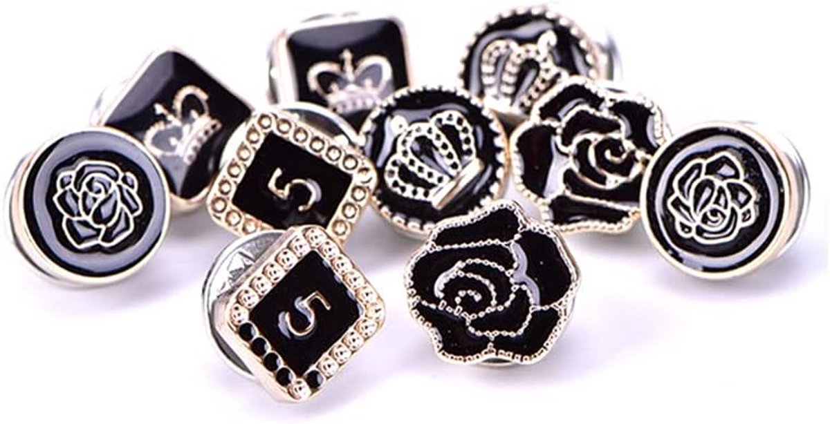 10 stuks trui sjaal rhinestone kristallen broche cardigan corsage veiligheid knoop voor kleding hoed decoratie