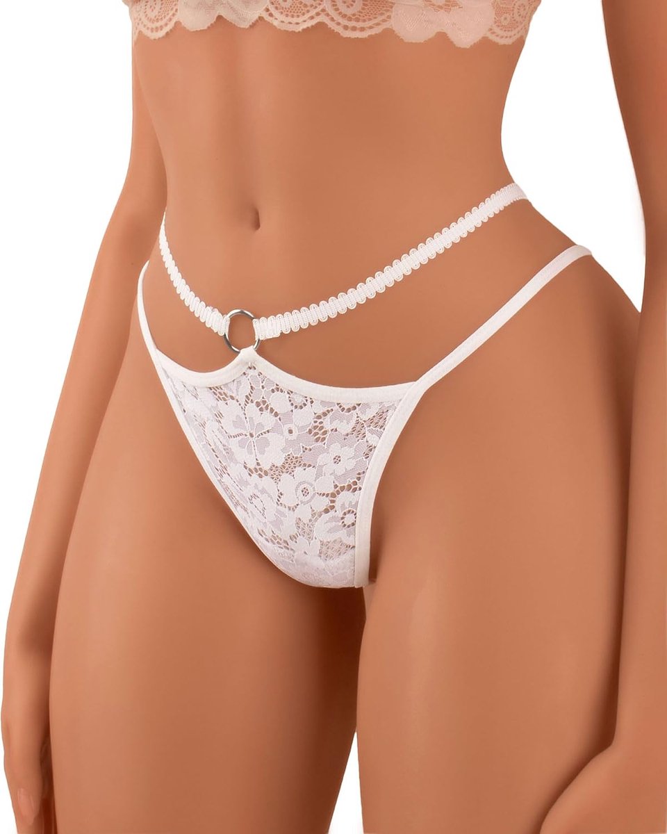 Vrouwen Glitter Ondergoed Ademend Strappy Lace Sexy Ondergoed Slipje