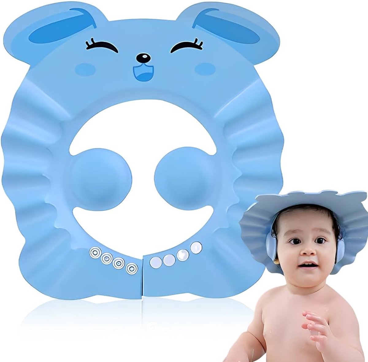 GNALIA 1 x Douchemuts voor Baby's, Douchemuts voor Kinderen, Verstelbare Baby Douchemuts Waterdichte Douchemuts voor - ShopVlot