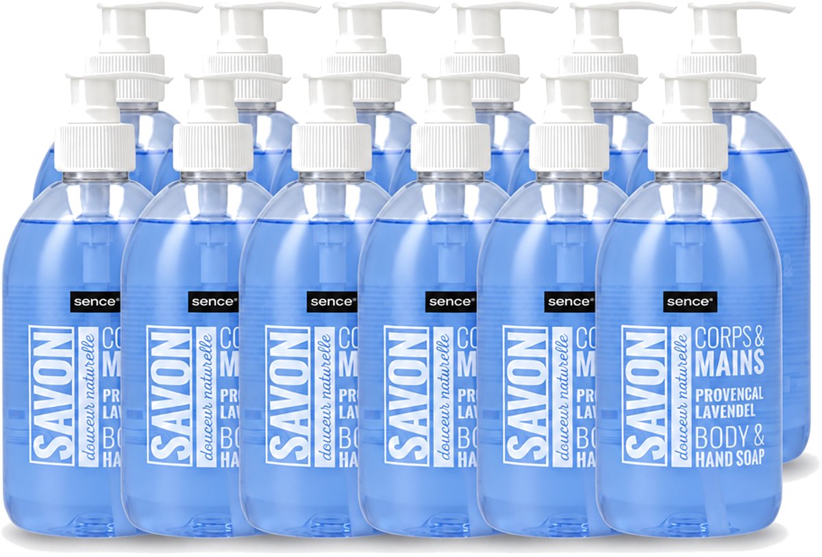 12 x Sence - Provencal Lavendel - Handzeep - Savon - 500 ml - Voordeelverpakking - 12 stuks