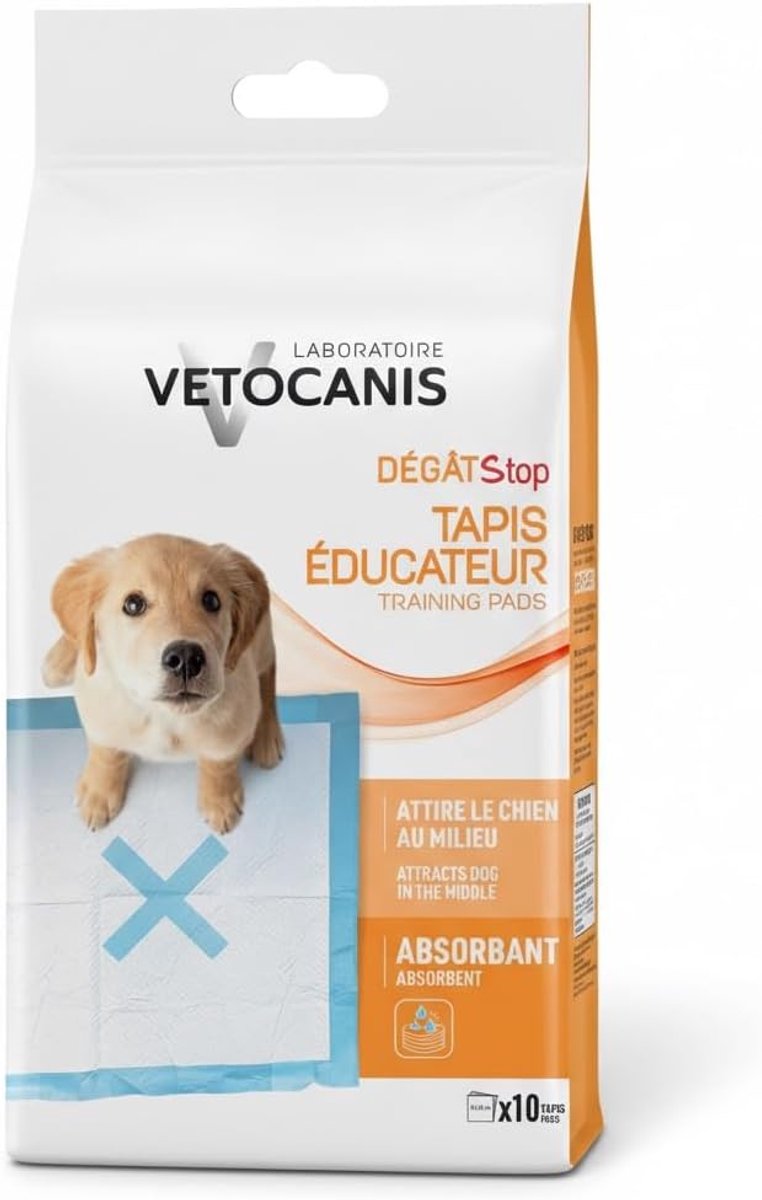 Vetocanis 10 stuks absorberende trainingsmatten voor honden en katten, 55 x 55 cm - ShopVlot