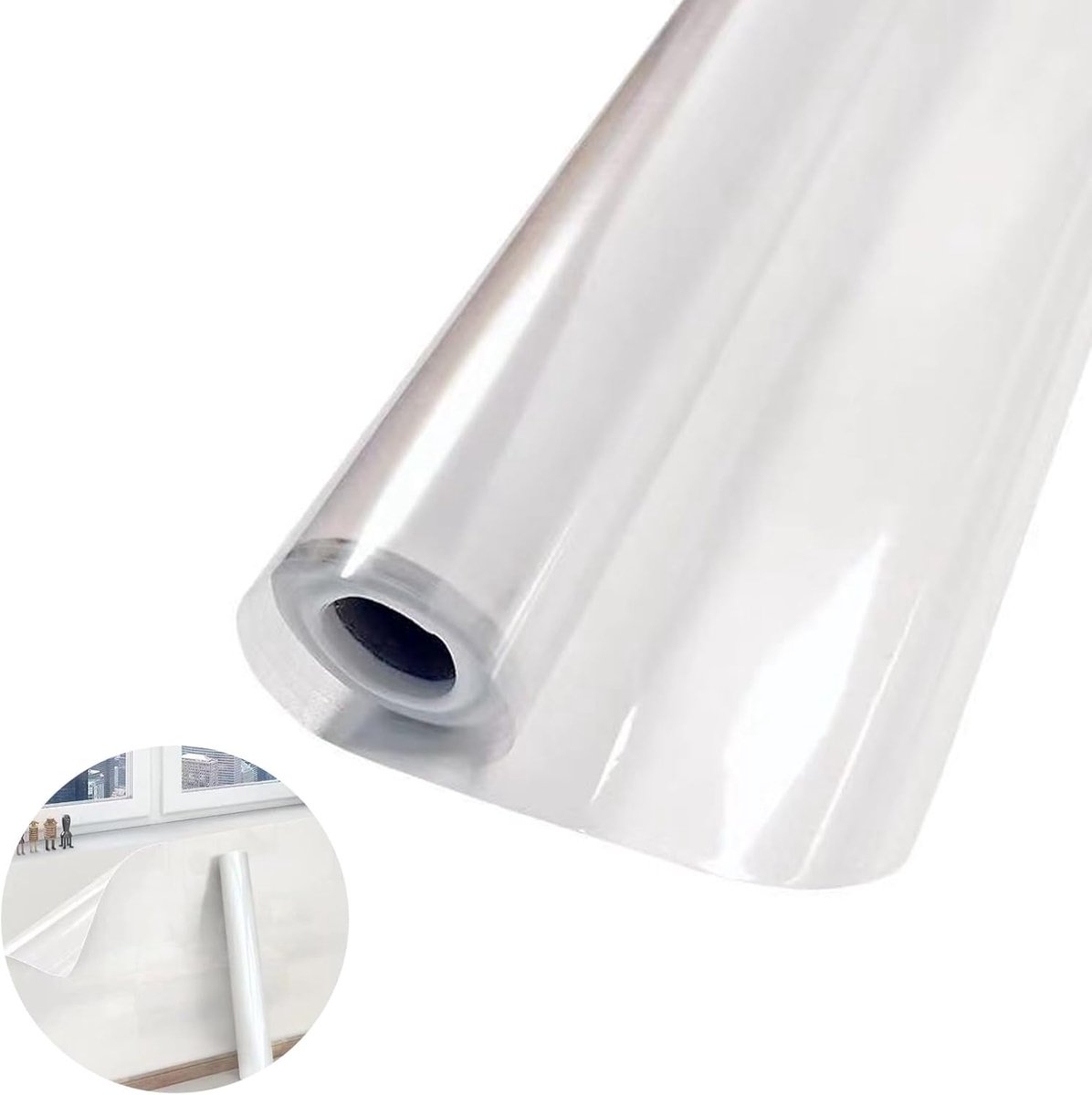Wandbeschermfolie 40 x 300 cm - Transparant - Statistische bescherming - Voor muren en eettafels - ShopVlot
