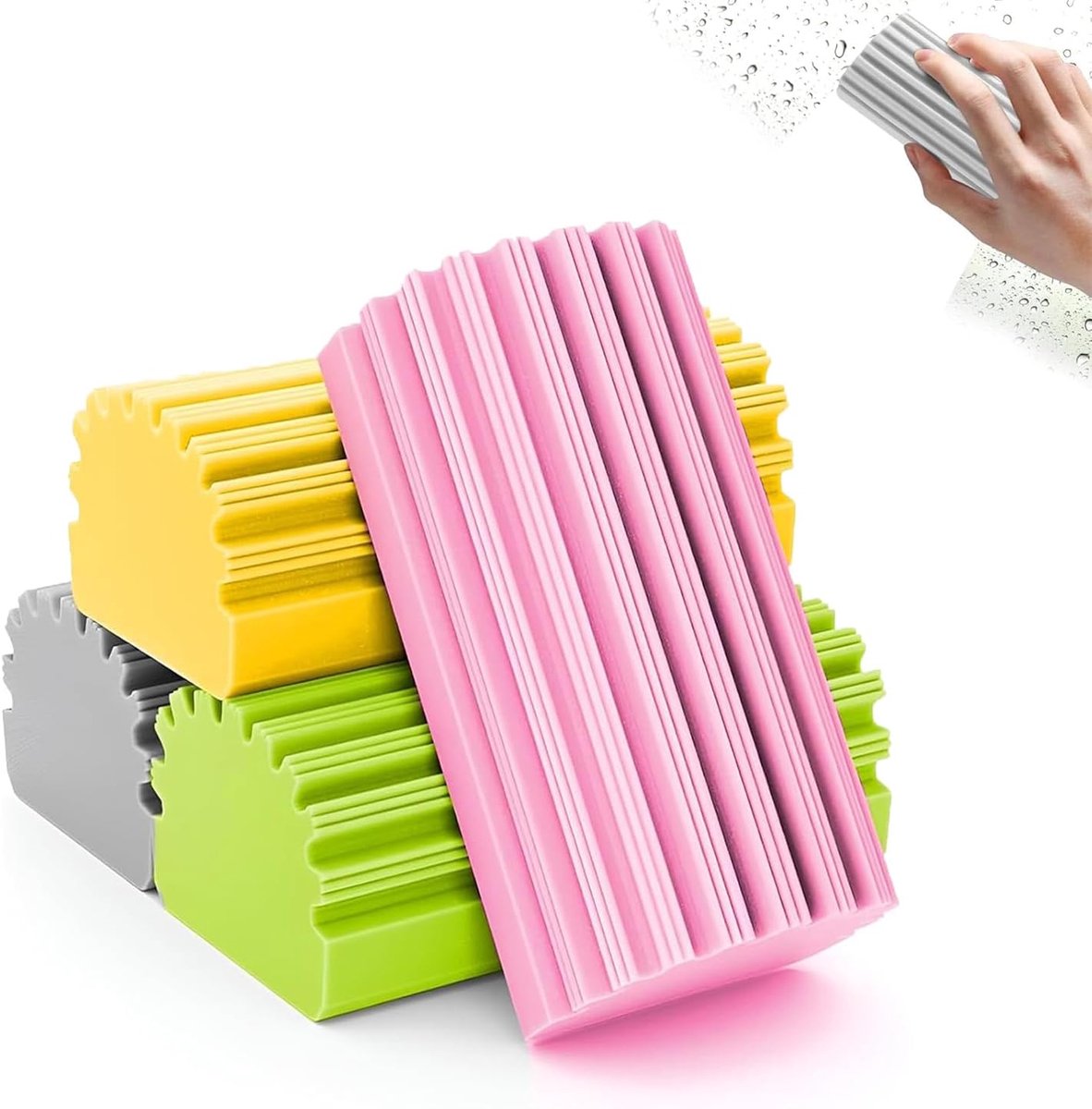 Stofsponzen set van 4 - herbruikbaar - multifunctioneel - voor een streeploze reiniging - ShopVlot