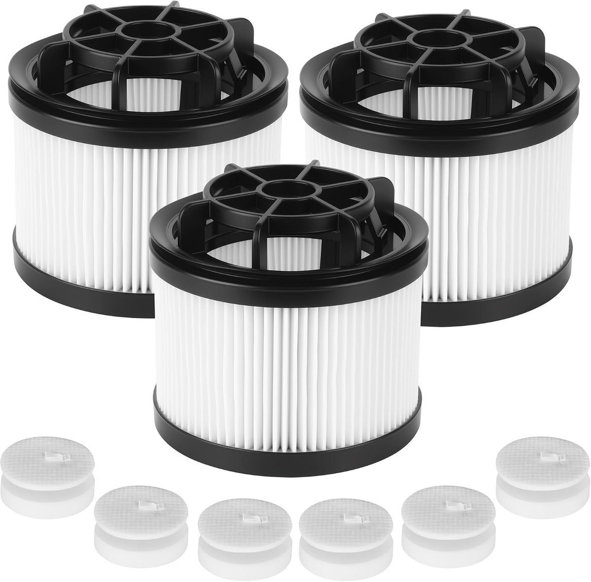 Filterset voor keukenventilatie en luchtreinigers (6 voorfilters + 6 achterfilters)