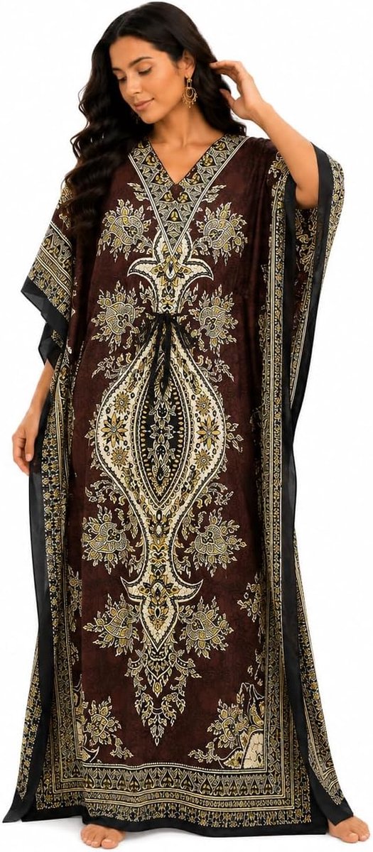Art Of Creation Kaftanjurk voor dames, tuniek, lang, maxi, oversized