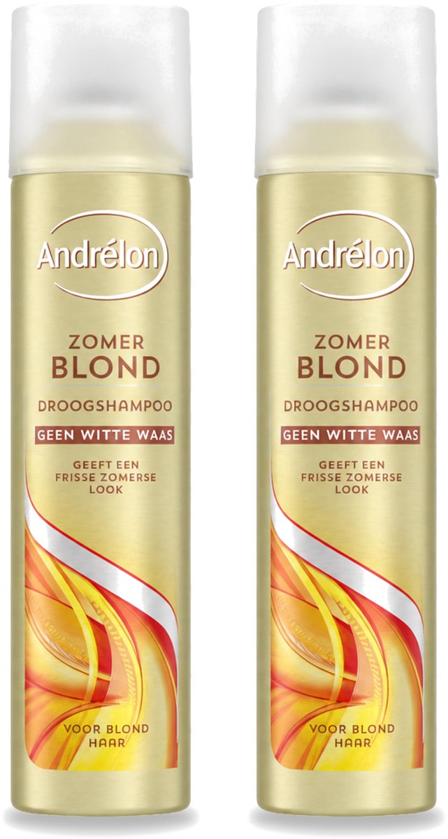 2 x Andrélon - Zomerblond - Droogshampoo - Voor Blond Haar - 245 ml - Bulkverpakking - 2 stuks