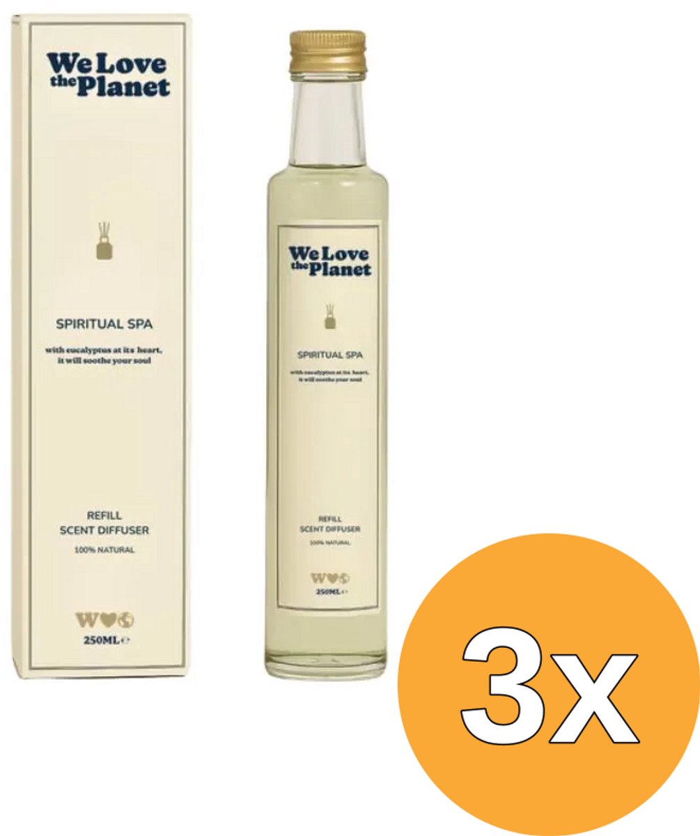 3x We Love The Planet Scent Diffuser Refill - Spiritual Spa (250 ml)