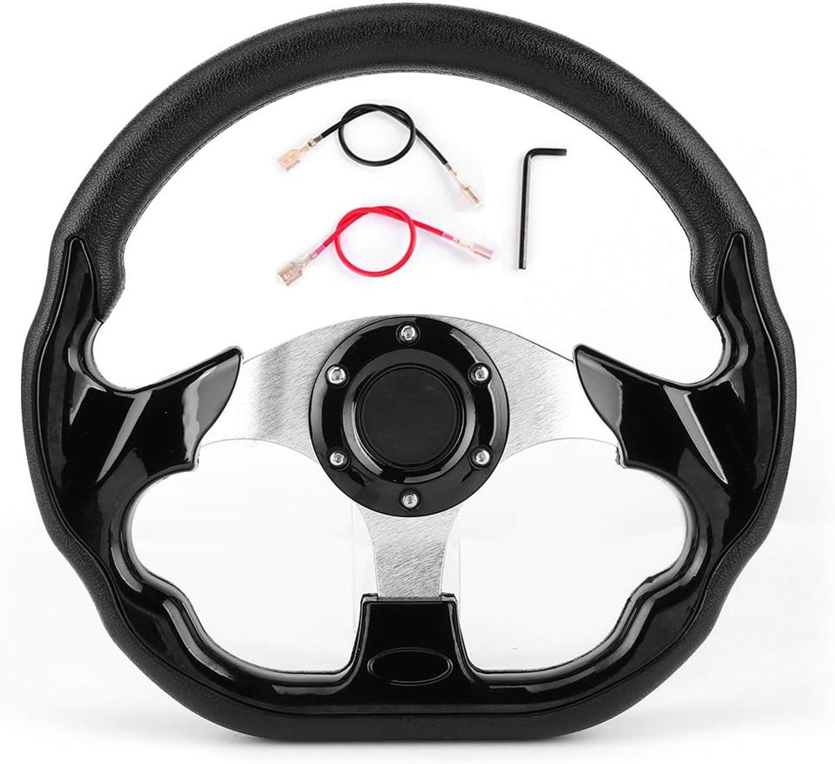 Stuurwiel Zwart 320 mm / 12, 5 inch Racing Drift stuurwiel met claxon Geschikt voor de meeste voertuigen, stuur