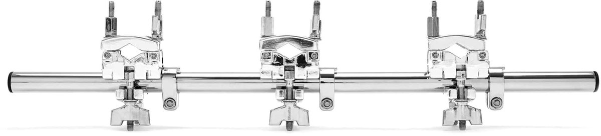 Accessoirehouder multiklem staande mount bar - rechte stang met 3 klemmen - ShopVlot