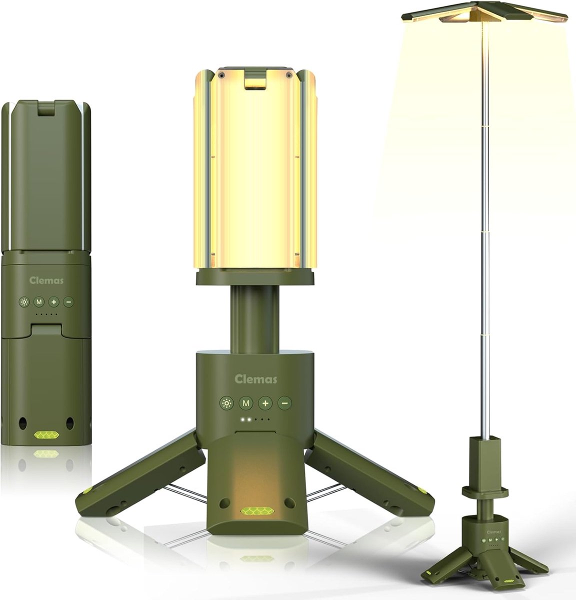 SnelShoppen - Telescopische Campinglamp, Oplaadbare 14000 mAh LED, Multifunctionele Magnetische Tentlamp, Dimbare Buitenlamp, Draagbare Powerbank, 600
