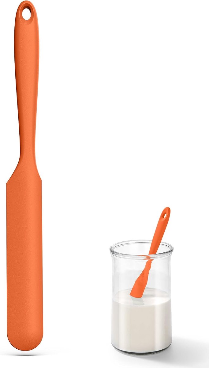Voedselveilig Kleine Siliconen Spatel (Oranje)