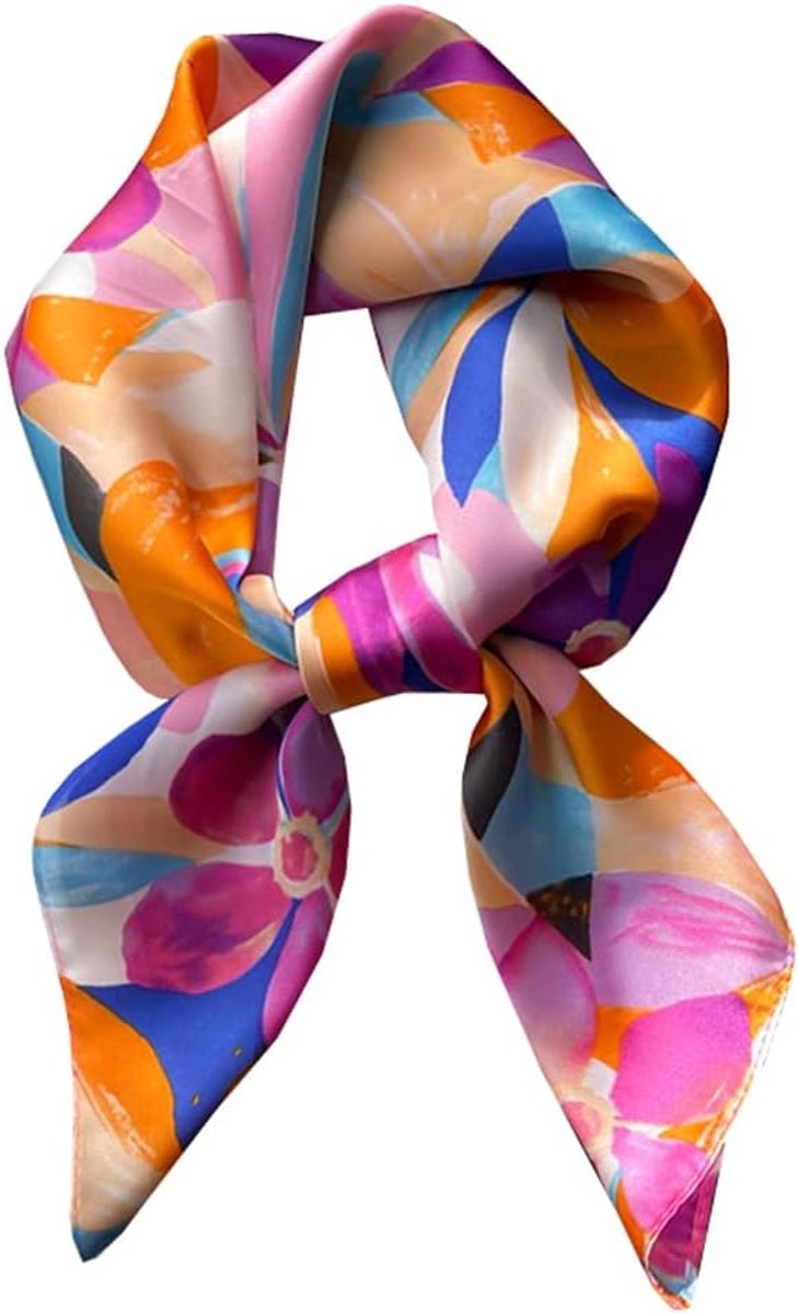 Sjaal voor dames lange sjaal voor vrouwen hoogwaardige zijden doek zijden sjaal - halsdoek en chiffon stola