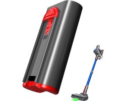 Reserveaccu voor draadloze stofzuiger CJ-C12D-1. Ook compatibel met model F02. Afmetingen accu: 13 x 18 x 4 cm.