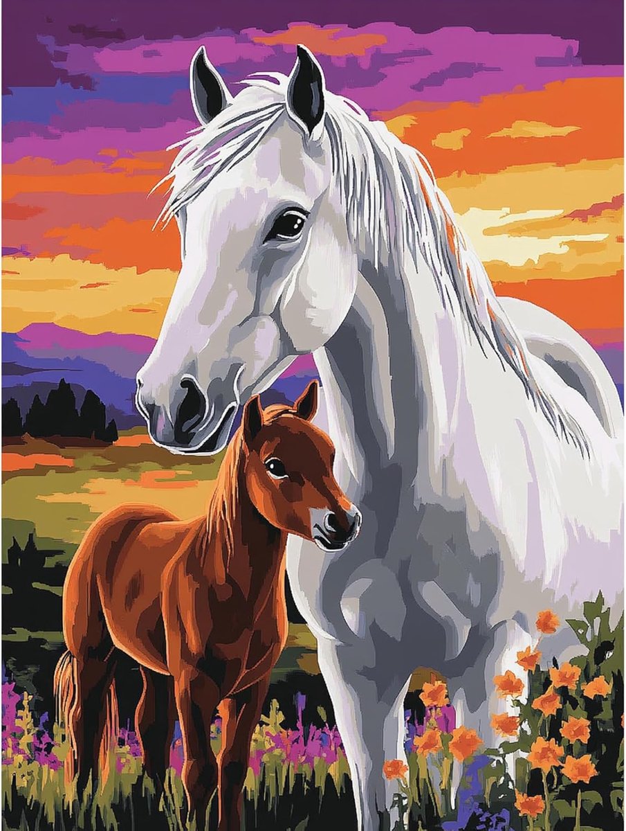 Schilderen op nummer zeezicht - acrylverfset voor volwassenen - DIY olieverf schilderij - eenvoudig en ontspannend - ShopVlot