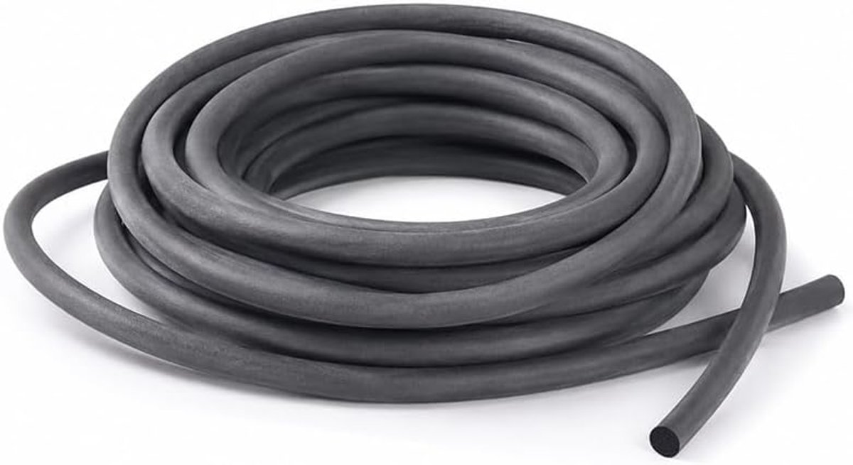 EPDM-afdichting, 3 mm x 3 m, voor doe-het-zelf pakking - Stevige schuimrubberen buis voor ramen, deuren, auto's - ShopVlot