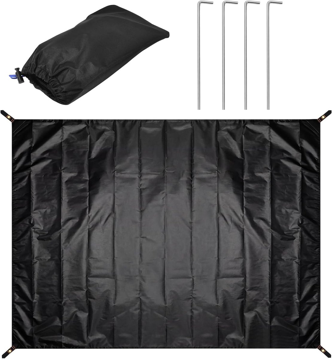 SnelShoppen - Voortenttapijt 210 x 140 cm - Waterdicht Grondzeil voor Camping, Wandelen, Picknick en Strand - Lichte Regendichte Mat met Draagtas en H