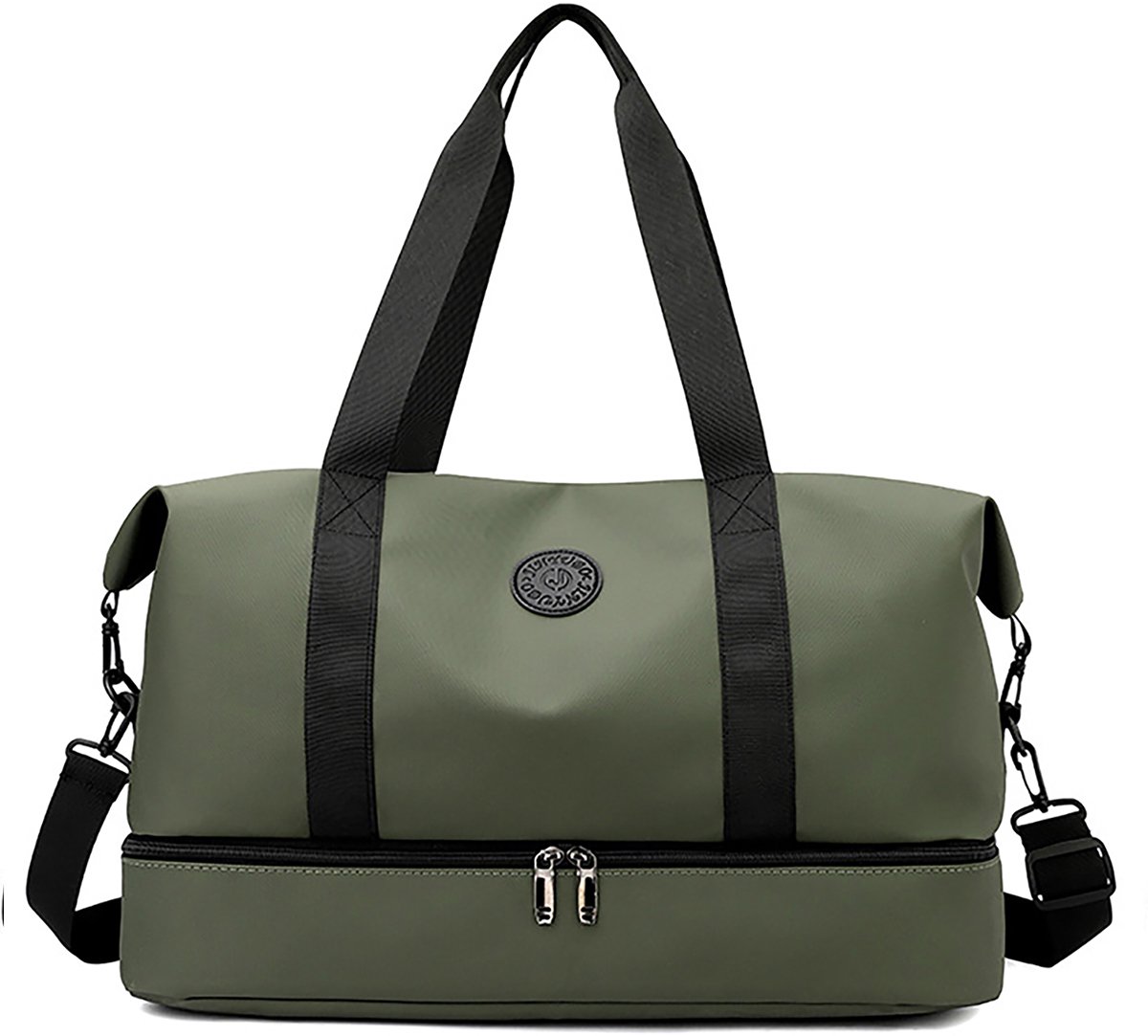 Reisetasche Sporttasche Fitnesstasche,Große Umhängetasche mit Schuhfach&Nassfach (50L), Verstellbare Schultergurt, für Yoga, Schwimmen, Tourismus, Fitness