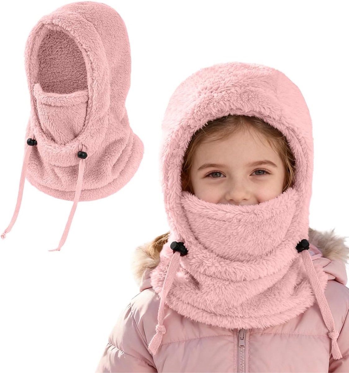Bivakmuts voor de winter, winddicht, van thermofleece, voor