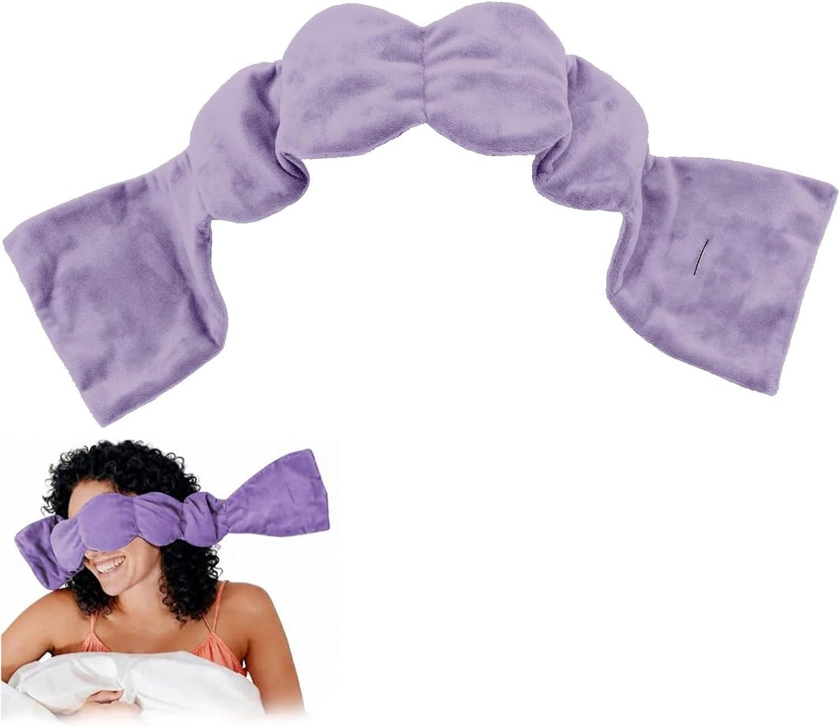 Oogmasker, ondoorzichtig, microparels voor diepe slaap en reizen