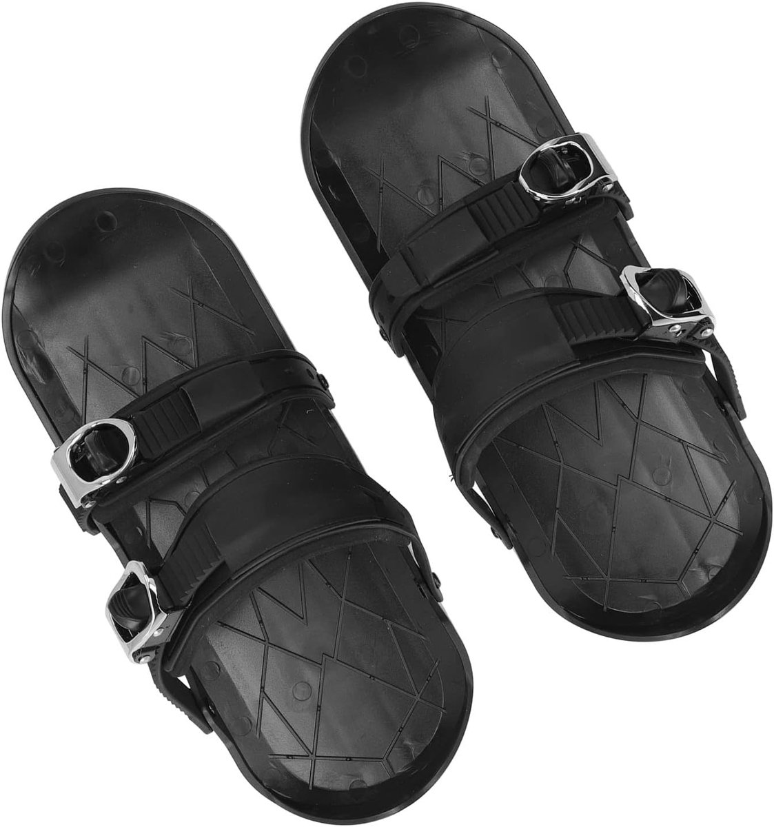 Korte Dunne Schaatsski's met Verstelbare Binding voor Winterschoenen, One Size Fits US 5-14 EU 35-48, voor Buitenskiën, Sneeuwparken, Langlaufen
