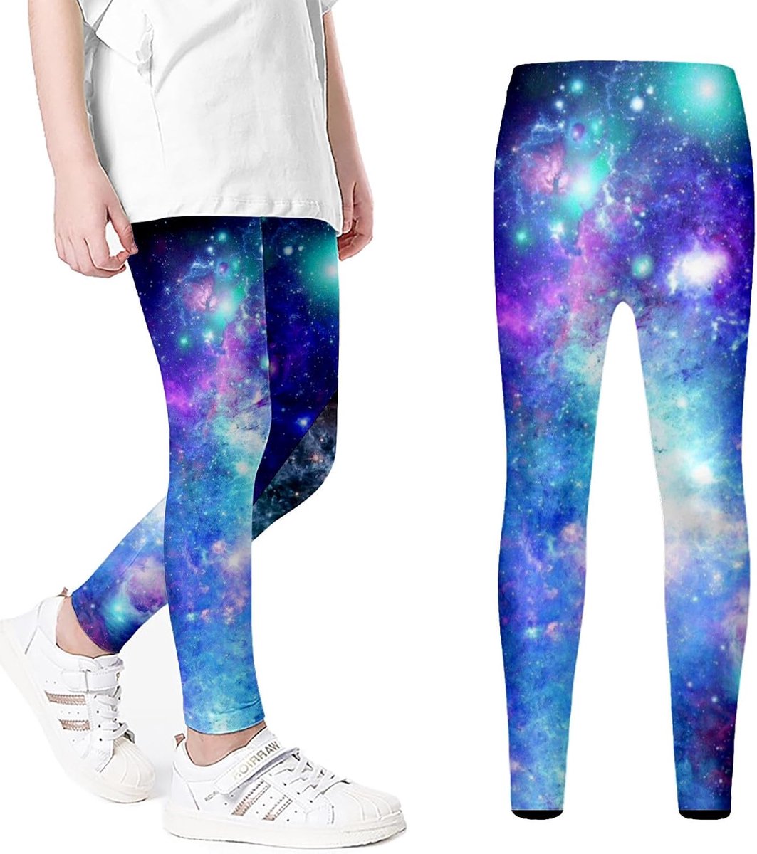 Leggings voor meisjes, rekbare broek, bedrukt, yogabroek, kleding voor meisjes
