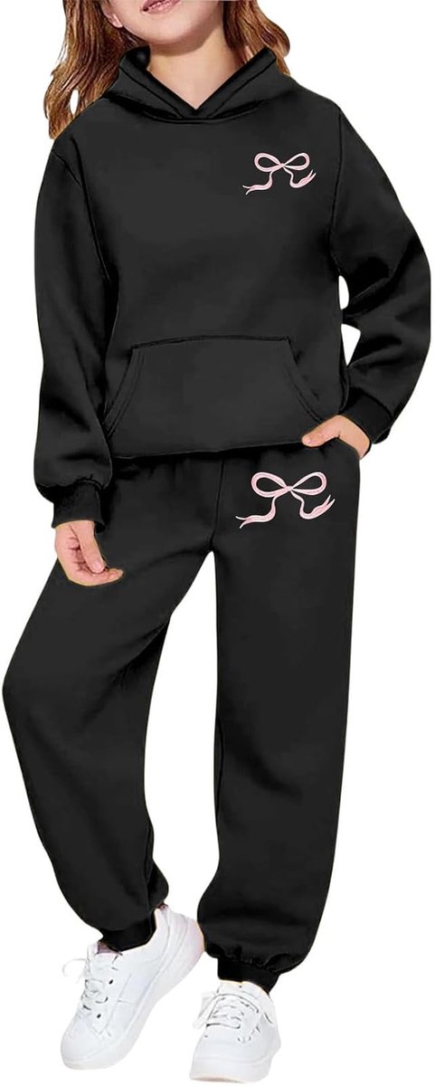 2-delige set voor meisjes, trui met korte mouwen en joggingbroek, regenboogprint, katoen, ademend, modieus, mid-seizoen, licht, kleding voor jongen, meisjes, strand, A269