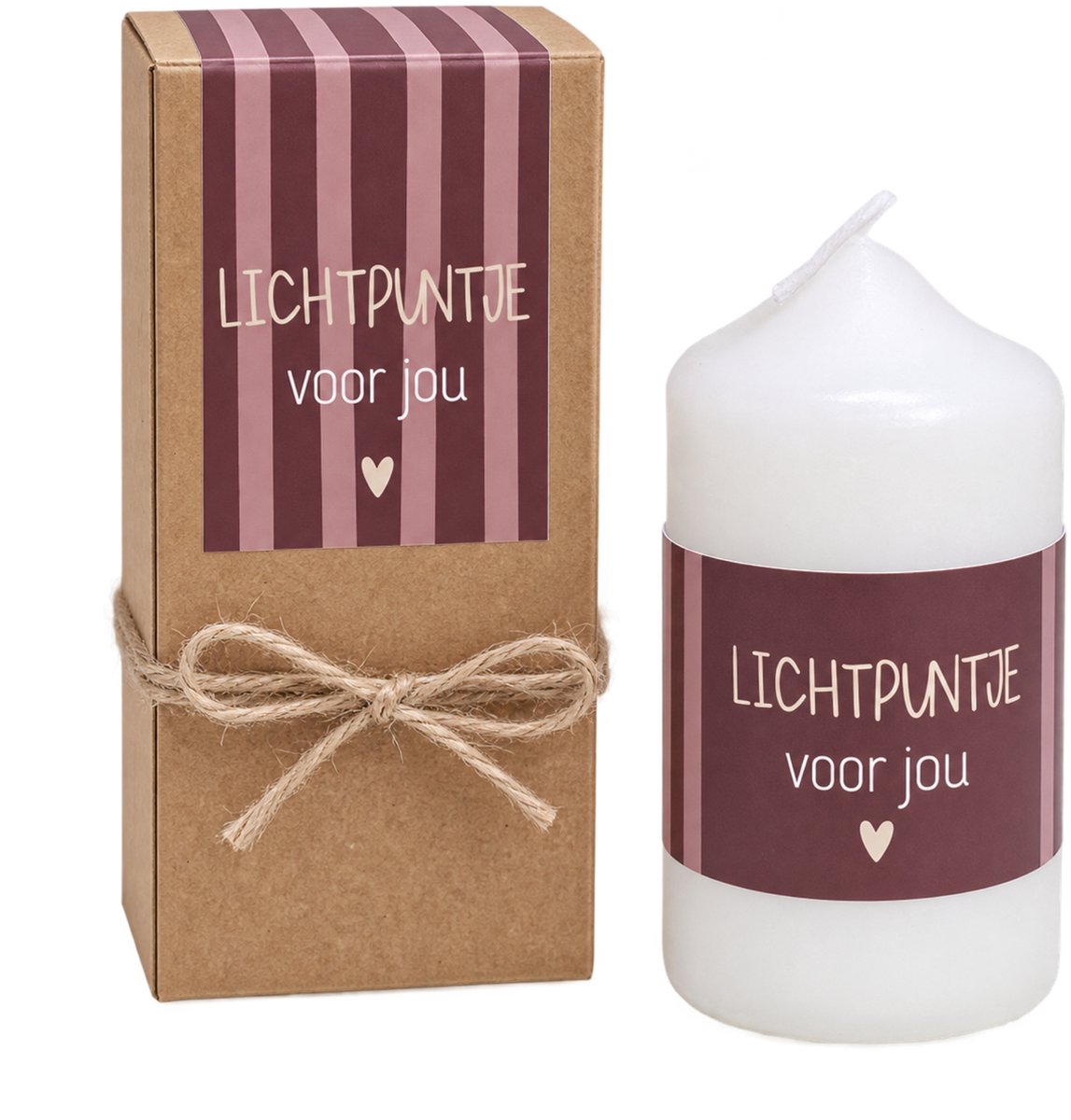 Memories Are Timeless Lichtpuntje voor Jou Kaars Cadeau - Stompkaars in Cadeaudoosje - Cadeau voor Sterkte & Beterschap