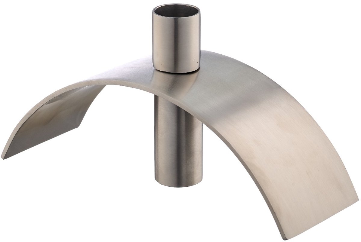 Gasper kandelaar met boog aluminium 19 cm