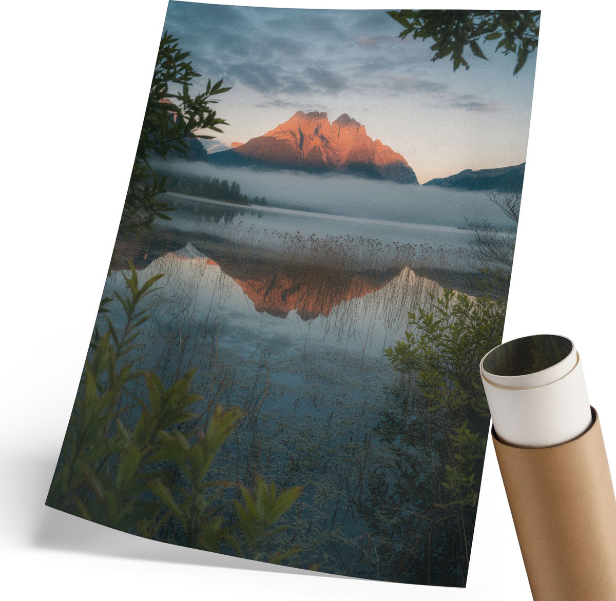 Wallfluent Polycanvas Wandposter - Cassettes En Muziek, Illustratie - 297 x 420 mm - Wit Decoratie - Rechthoek - Canvasposter - Woonkamer, Slaapkamer, Kantoor - Modern