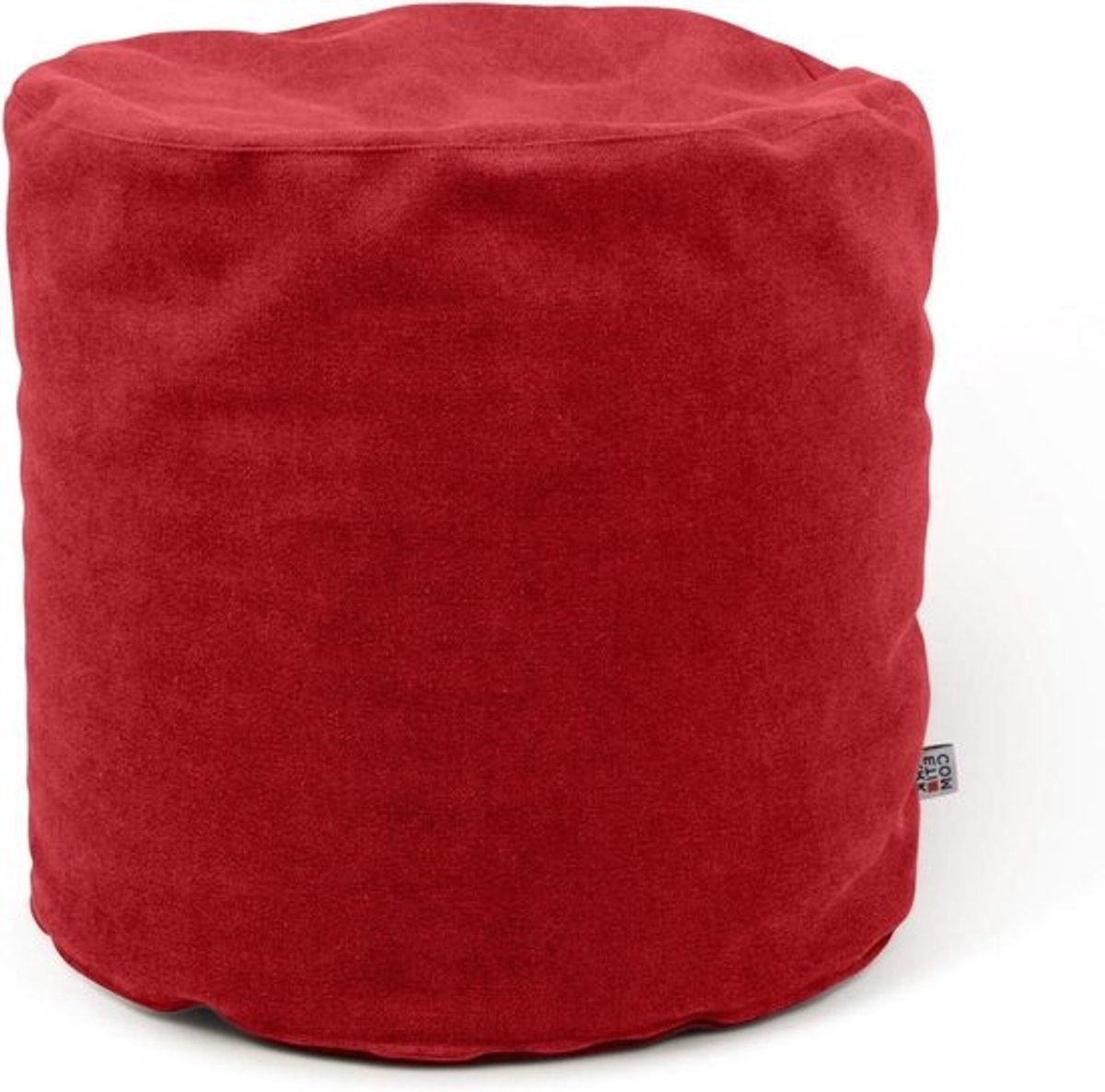 Voetbank Poef - Zitpoef Zitzak - Ontspannen Zitten - Afneembare Hoes - 42 x 42 cm - Rood