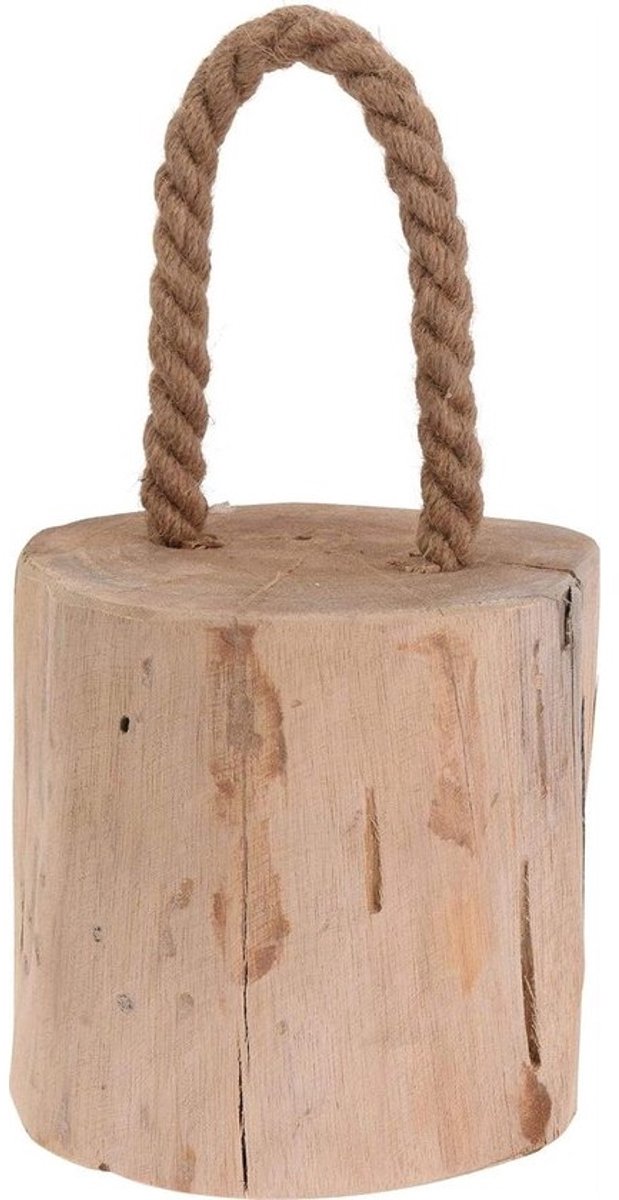 Deurstopper - Deurblokker - Deuren Open Houden - Rustieke Stijl - 125 x 135 x 18 cm - Lichtbruin