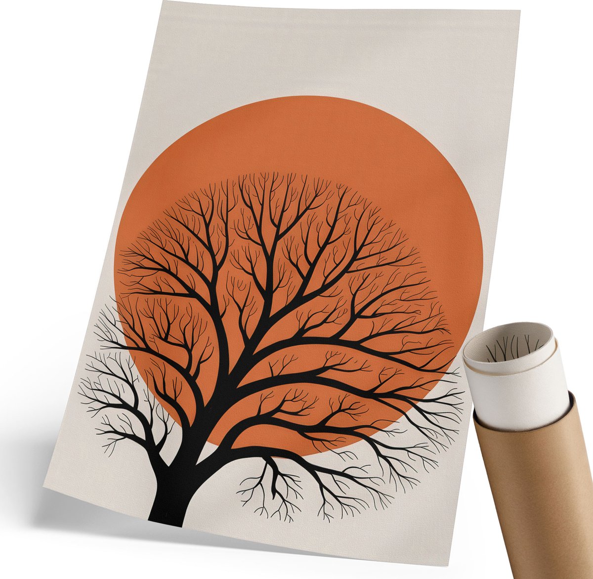 Coloray Polycanvas Poster - New Yorkse Sneeuwbol, Illustratie - 420 x 594 mm - Blauw Kunst - Rechthoek - Kunstposter - Woonkamer, Slaapkamer, Kantoor - Modern