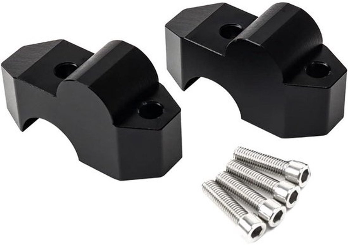 Stuurklem Motorfiets - Stuurverhoger Adapter - Comfortabeler Rijden - In Hoogte Verstelbaar - Niet Gespecificeerd - Zwart