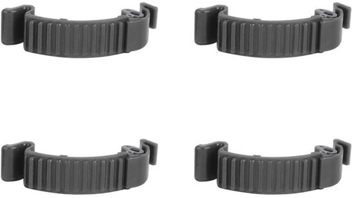 Cilinderkap Gespen - Klemmen Kettingzaag - Onderhoud Kettingzaag - Duurzaam Plastic Materiaal - 4 Stuks - Zwart