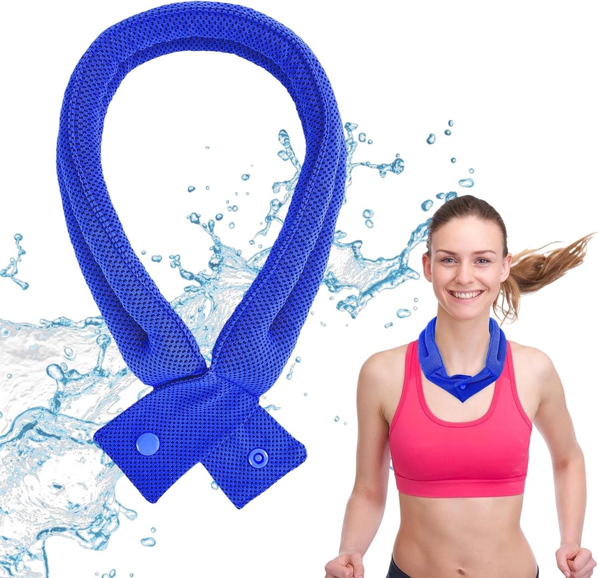 Koelende Halsdoek voor Zomeractiviteiten - Ademend en Comfortabel Sportaccessoire voor Mannen en Vrouwen, Perfect voor Binnen en Buiten