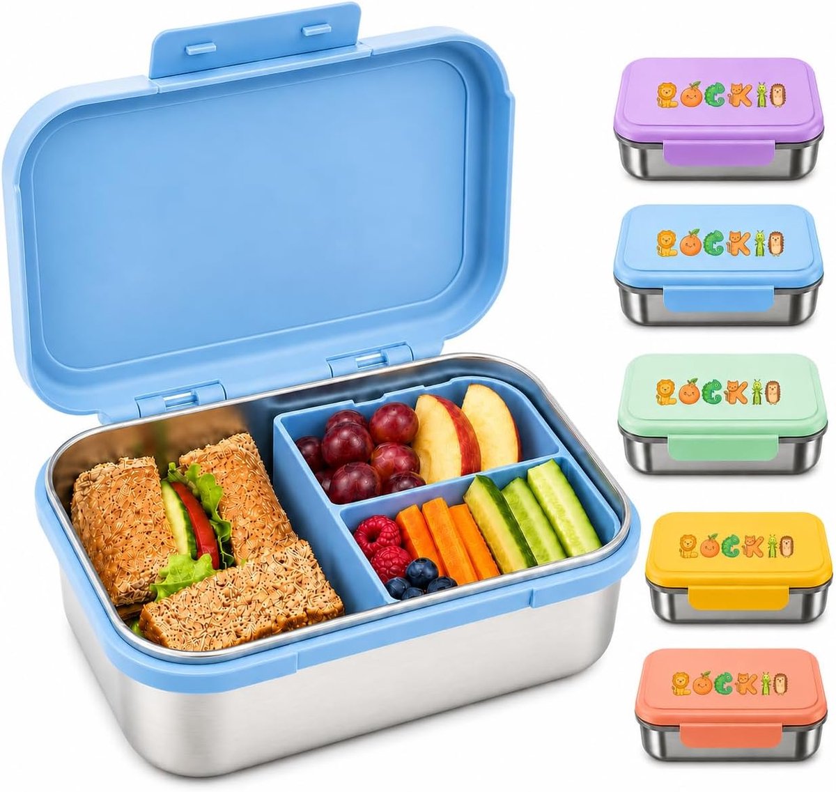 Lunchbox - 1000 ml - Roestvrij staal - Lekvrij - BPA-vrij