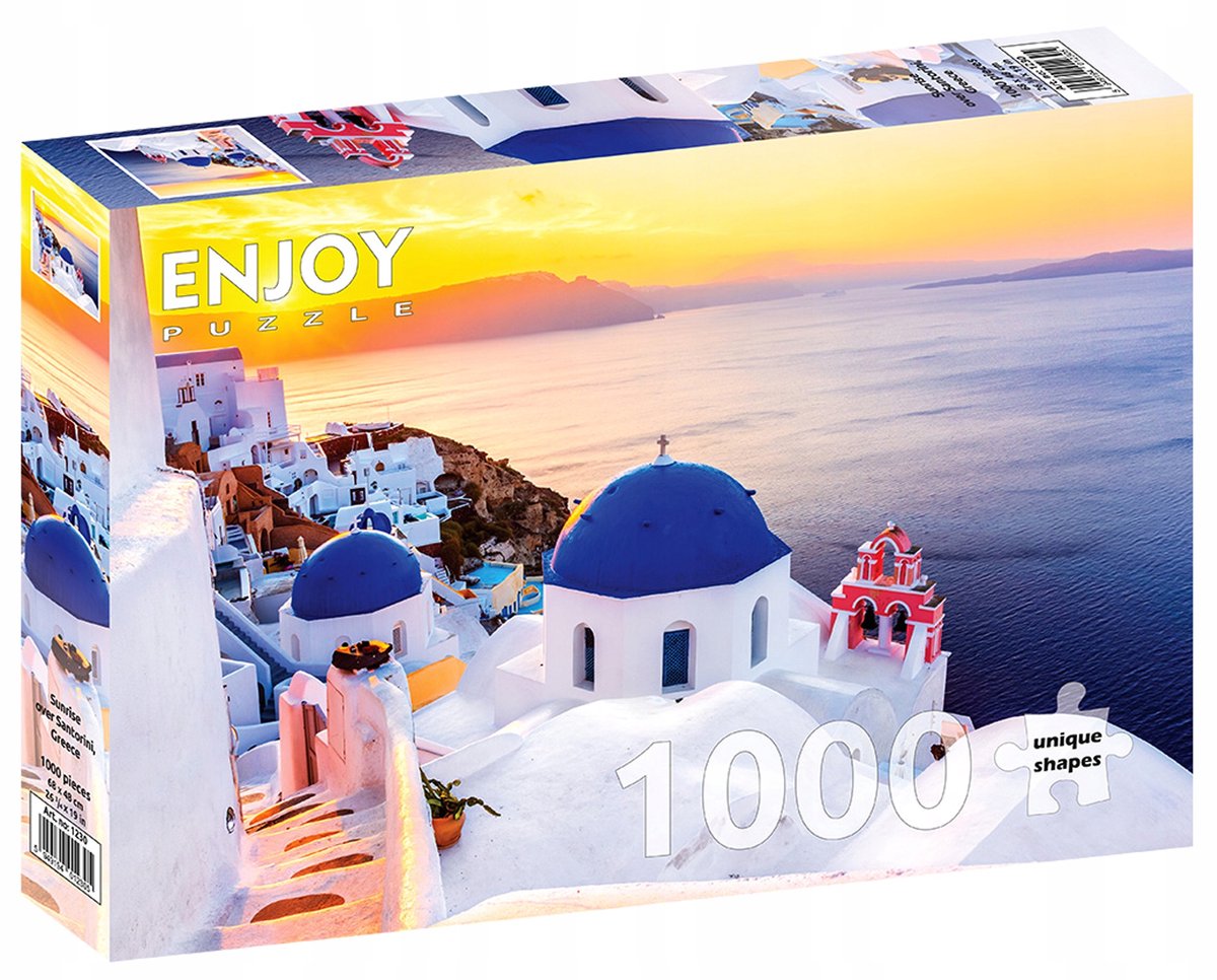Enjoy Puzzel: Zonsopgang Santorini, Griekenland - 1000 Stukjes