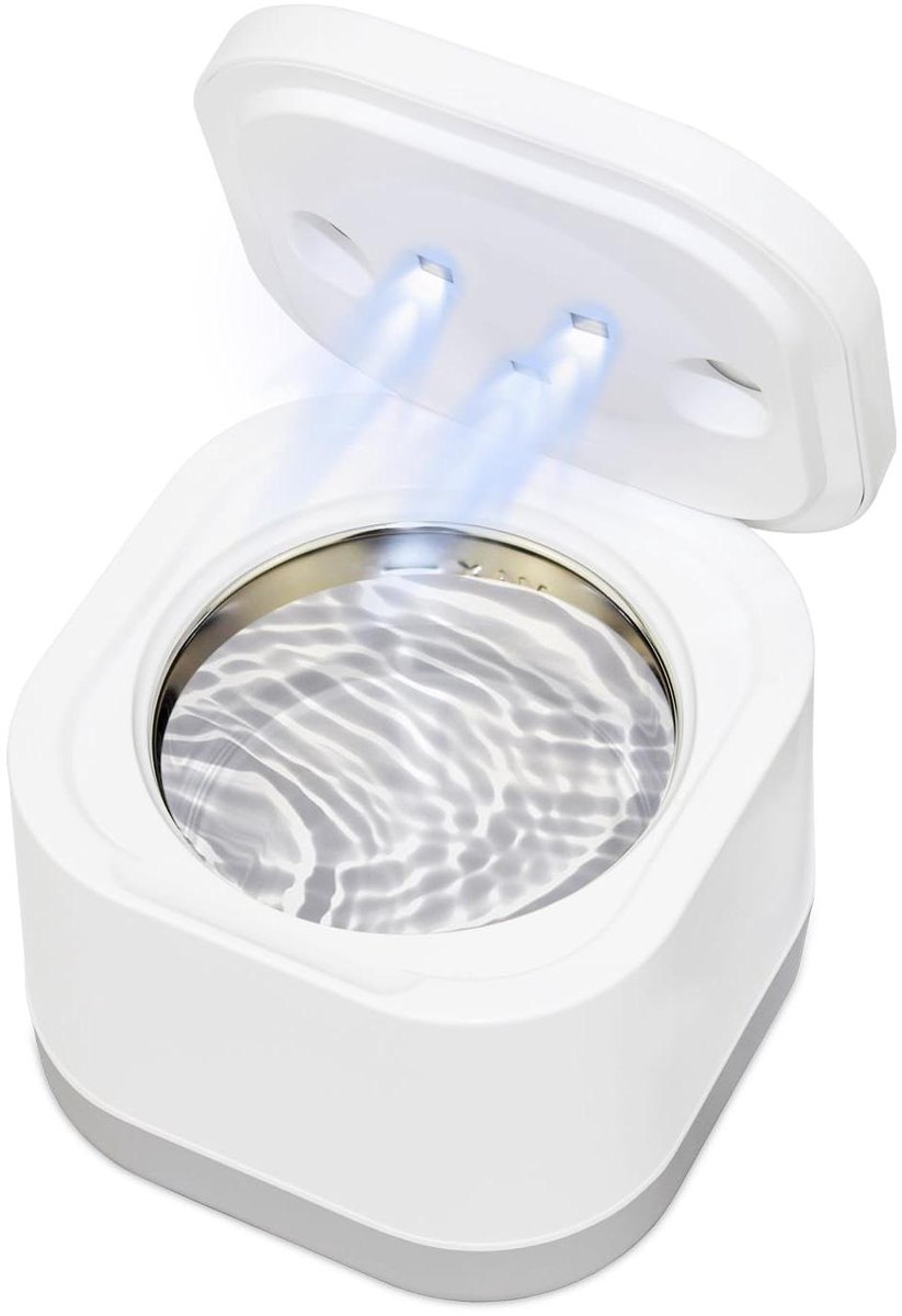 Ultrasone Reiniger - Apparaat - Tandheelkundig Onderhoud - 40kHz Vibratie - 200ml - Wit