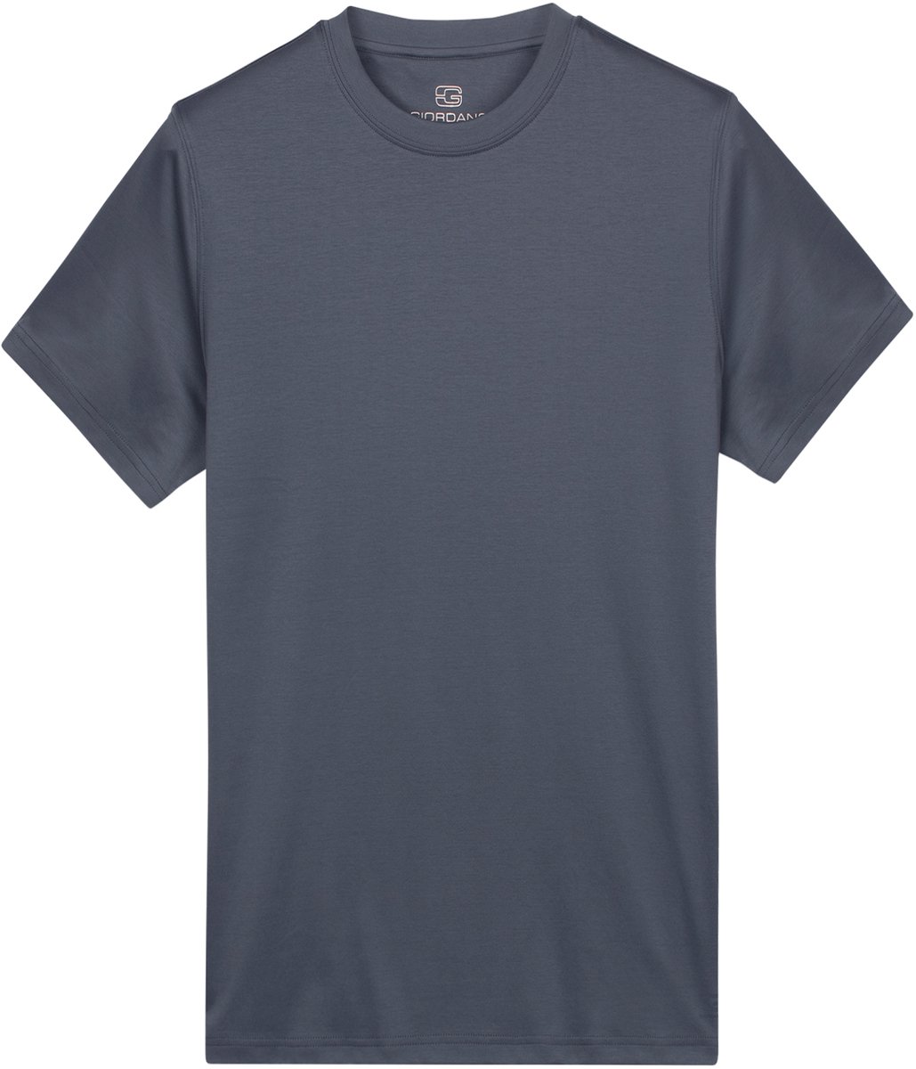 Giordano – Luca - Heren – Liquid Cotton – Korte mouw - T-shirt - Blauw – 625078-62