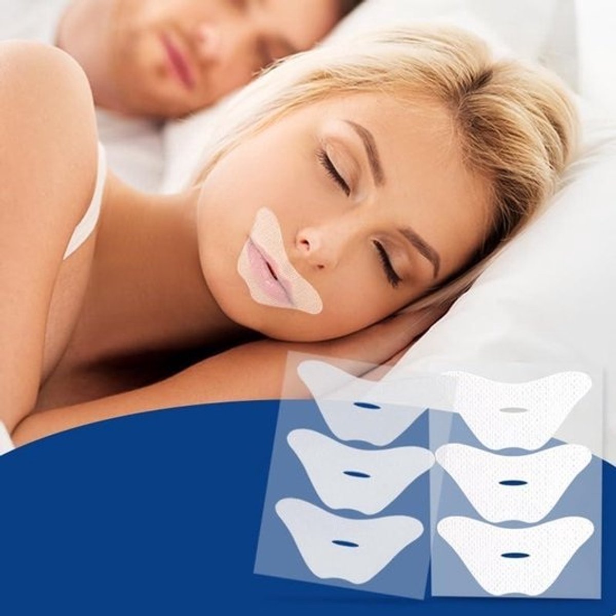 Mondpleisters - Ademhaling Strips - Snurken Verminderen - Niet-geweven stof - 30 stuks - Transparant