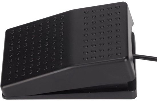 Voet Pedaal Schakelaar - USB Voetschakelaar - Productiviteit Verhogend - Programmeerbare Functies - 2 Meter Kabel - Zwart — afbeelding 2