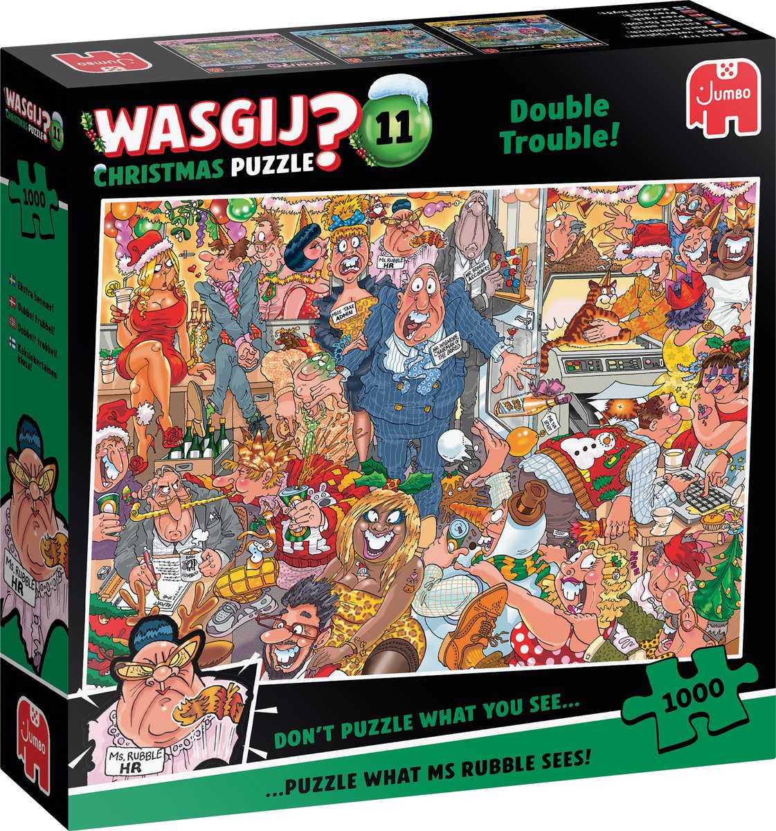 Wasgij Christmas 11 - Double Trouble! - puzzel van 1000 stukjes