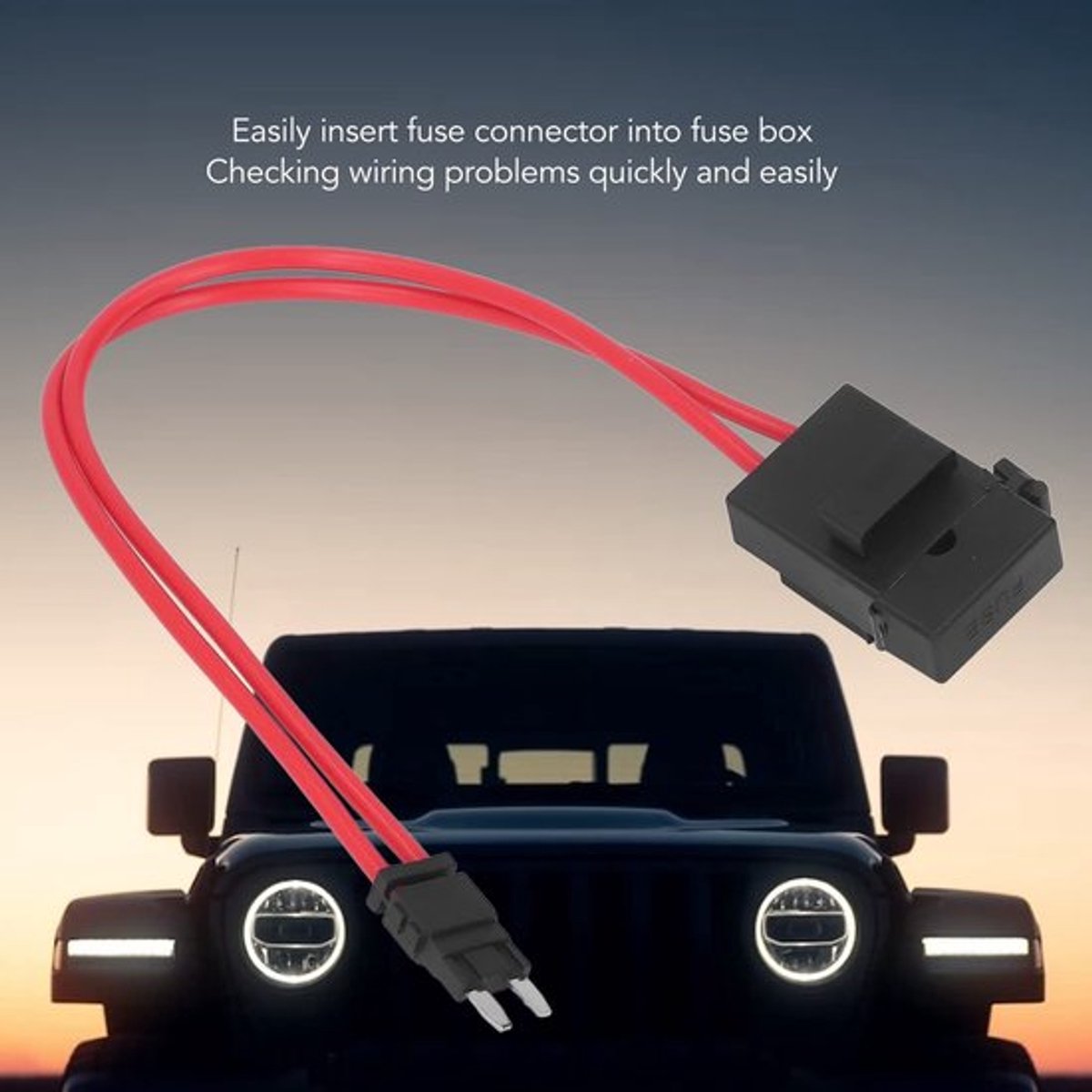 Allecto Mini Fuse Holder Auto Fuse Houder met Vervangfuses 20A Inclusief 5