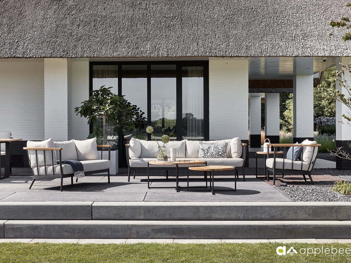 Apple Bee Condor Loungeset Nr. 2 - 6-delig - Black - BEE Wett